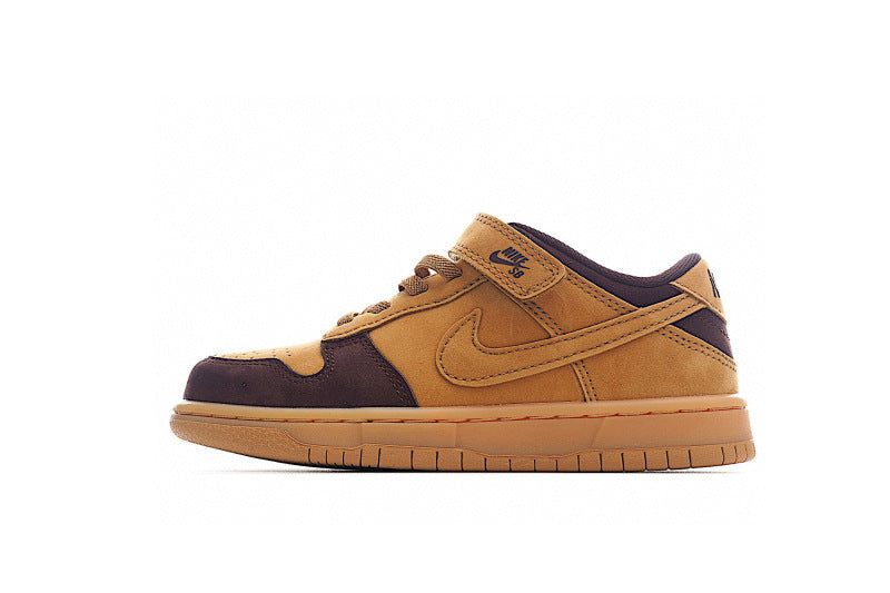 Kids Nike Dunk Low Brown Pack