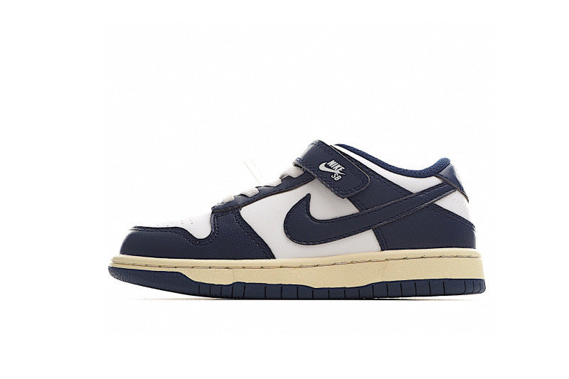 Kids Nike Dunk Low Navy Blue