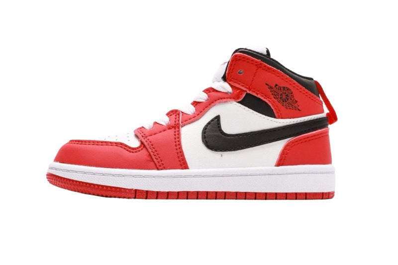 Kids Air Jordan 1 High  'Red White Black'