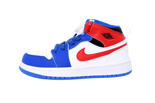 Kids Air Jordan 1 High  'White Blue Red'