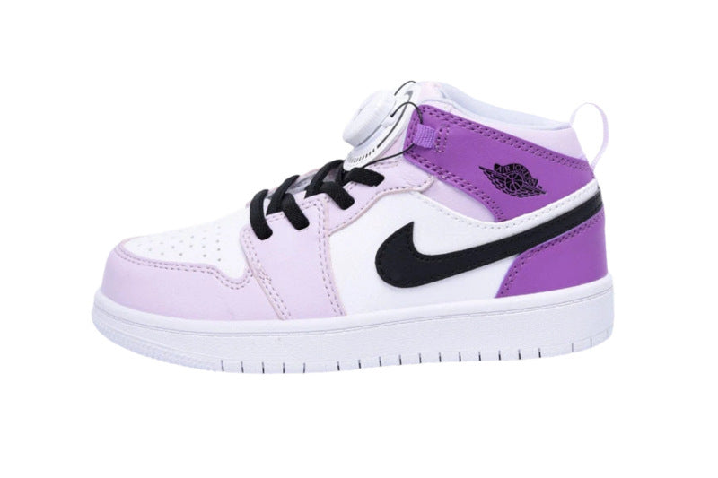 Kids Air Jordan 1 High  'White Light Purple'