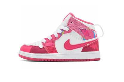 Kids Air Jordan 1 High  'White Triple Pink'