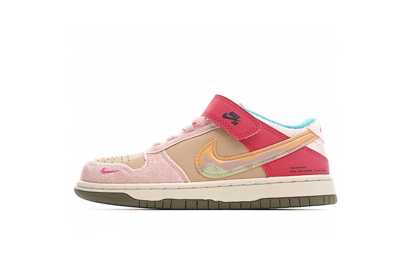 Kids Nike Dunk Low Social Status Free Lunch Strawberry Milk