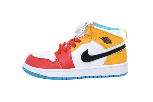 Kids Air Jordan 1 High  'White Yellow Red'