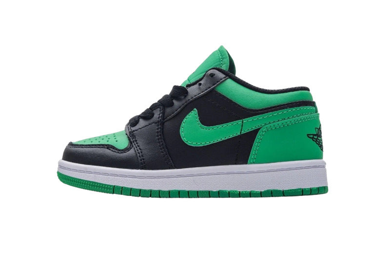 Kids Air Jordan 1 Low 'Black Green'