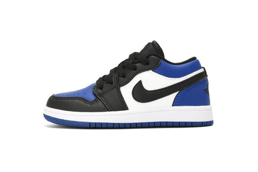 Kids Air Jordan 1 Low 'Black White Blue'