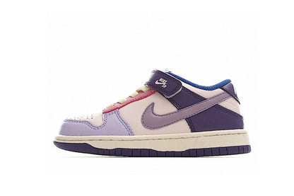 Kids Nike Dunk Low Purple Multi-Color