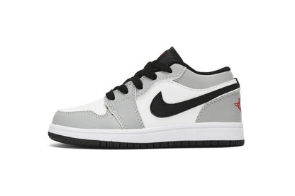 Kids Air Jordan 1 Low 'Grey White Black'