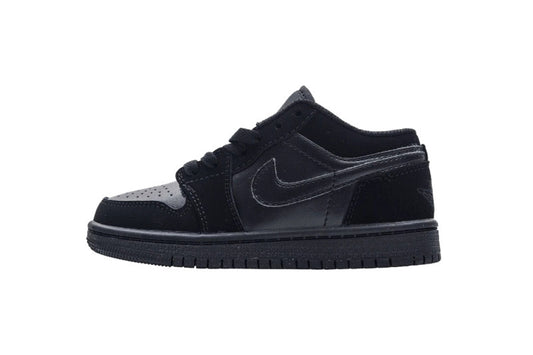 Kids Air Jordan 1 Low 'Triple Black'