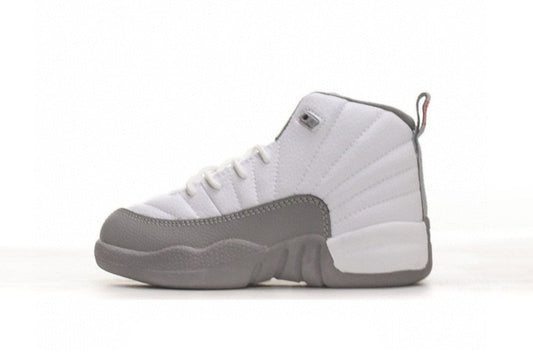 Kids Air Jordan Retro 12 'White Wolf Grey'