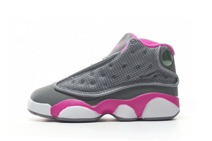 Kids Air Jordan Retro 13 'Grey Fusion Pink'