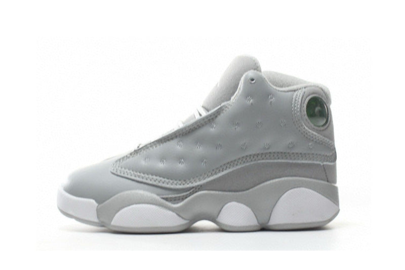 Kids Air Jordan Retro 13 'Wolf Grey Deadly Pink'