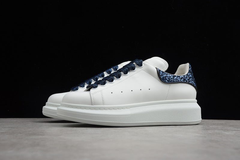 Alexander McQueen Oversized White-Blue Glitter