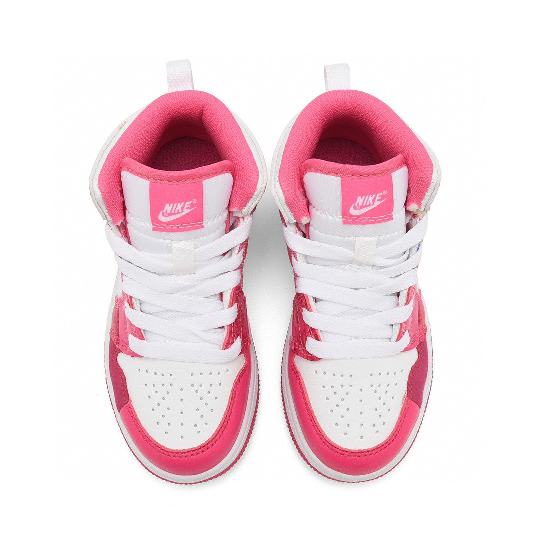 Kids Air Jordan 1 High  'White Triple Pink'