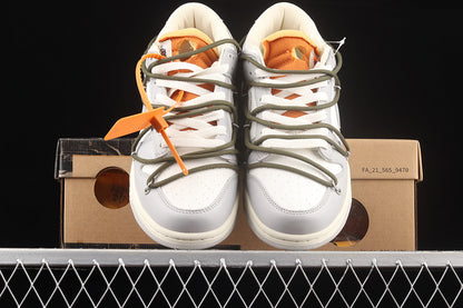 SB Dunk X Off White Lot 22 Of 50 Sail/Neutral Grey