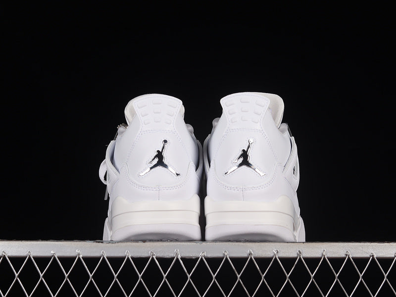 Air Jordan Retro 4 Pure Monkey 2017 White-Pure Platinum