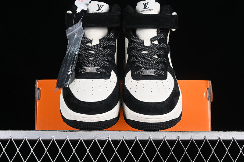 Air Force One High  X Louis Vuitton Black-White