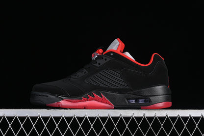 Air Jordan Retro 5 Low Black/Gym Red-Metallic Hematite