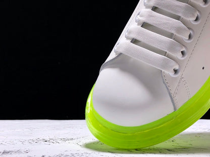 Alexander McQueen Sole Clear White-Neon Green