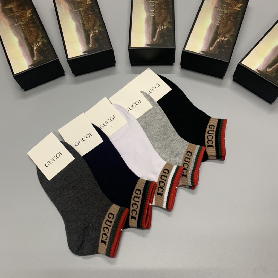 Gucci Low Socks 5 Pack