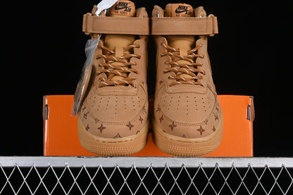 Air Force One High  X Louis Vuitton Grey/Brown