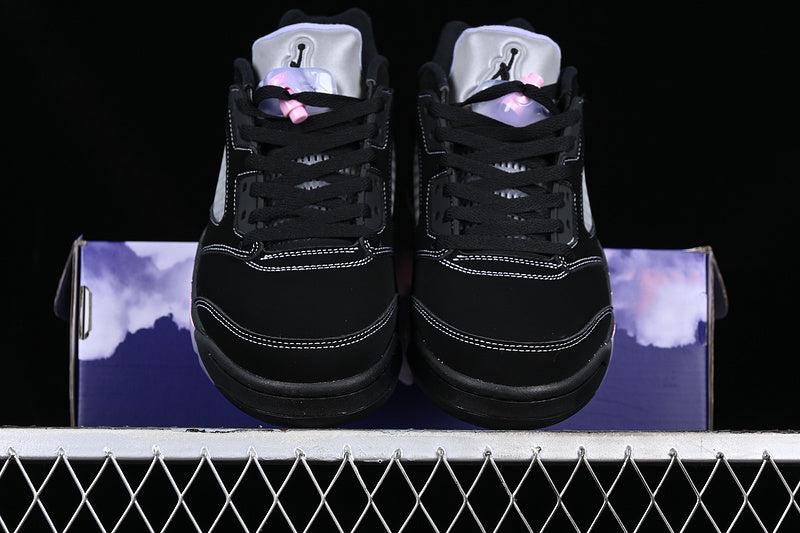 Air Jordan Retro 5 Low Dongdan Black/Purple-Grey