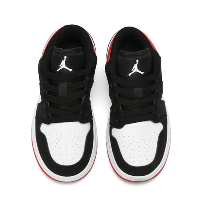 Kids Air Jordan 1 Low 'White Black  Red'