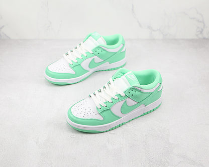 SB Dunk Low White/Green Glow