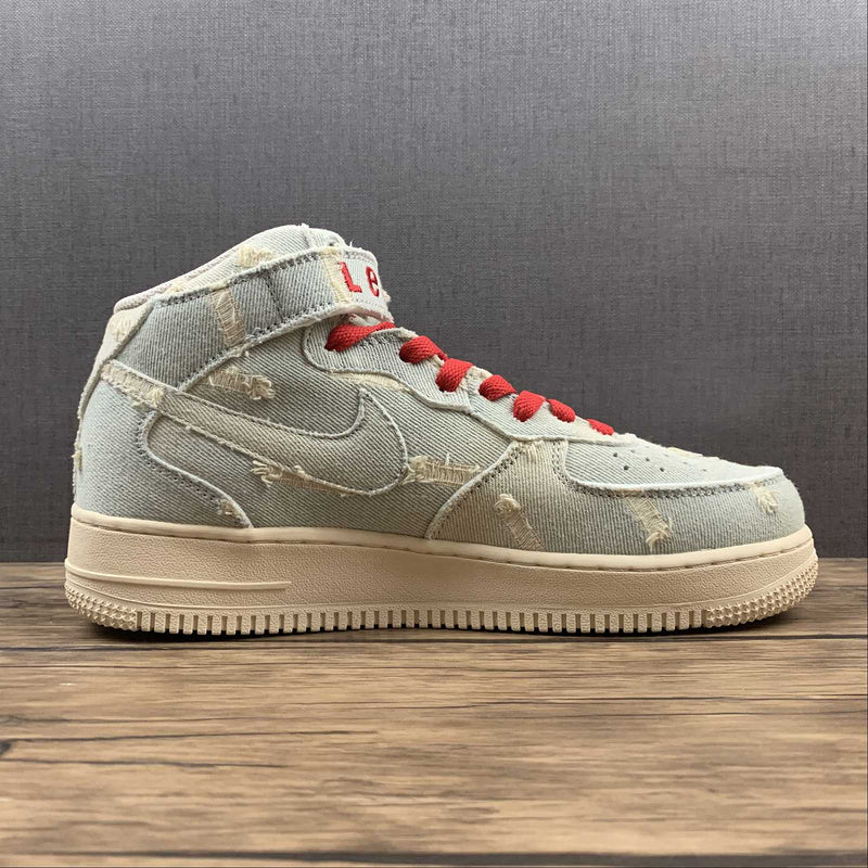 Air Force One High  X Levi's Blue Jeans