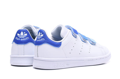 Kids Adidas Originals X Stan Smith Comfort Closure Cloud White Collegiate Blue