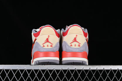 Air Jordan Retro 3 X Off White Co Branding Grey/Orange-Yellow