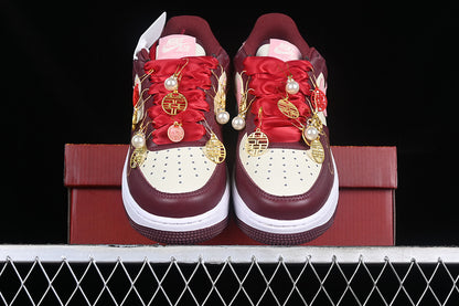 Air Force One Low  Wedding Sail/Night Maroon/Medium Soft Pink