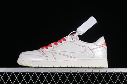 Air Jordan Retro 1 Low X Travis Scott OG white/ Red