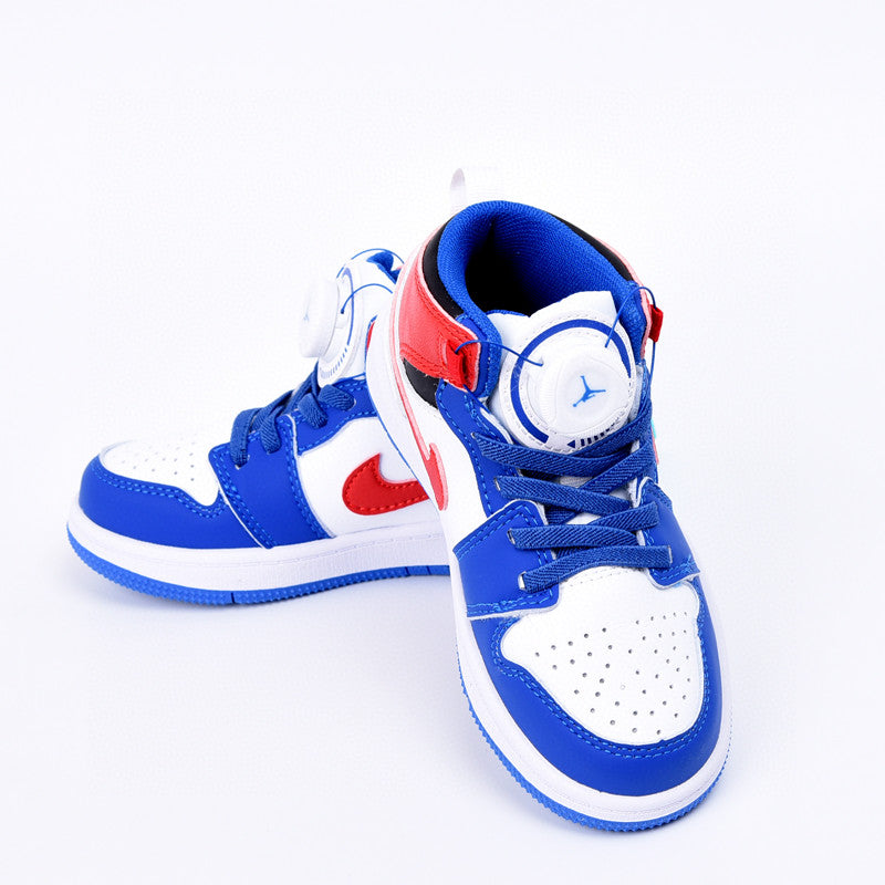 Kids Air Jordan 1 High  'White Blue Red'