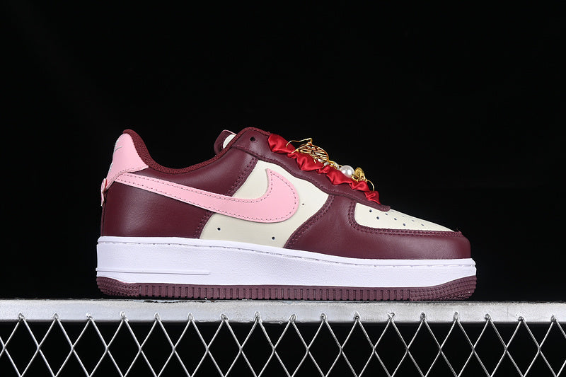 Air Force One Low  Wedding Sail/Night Maroon/Medium Soft Pink