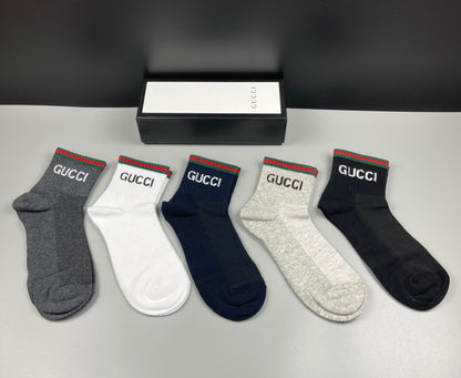 Gucci Mid Socks 5 Pack