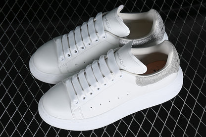 Alexander McQueen Oversized White-Silver Glitter