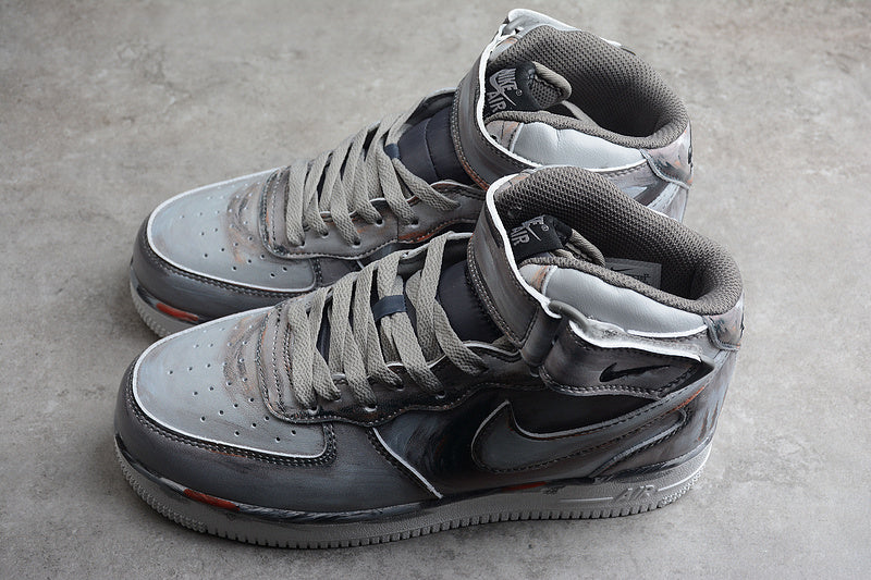 Air Force One High WB Grey/White/Black