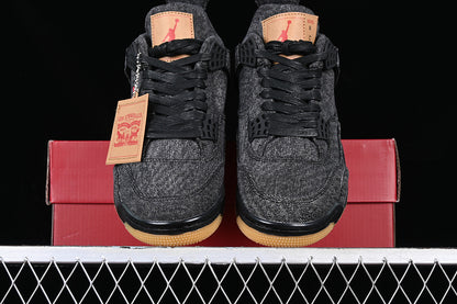 Air Jordan Retro 4 X Levi's Denim Black Jeans/Black