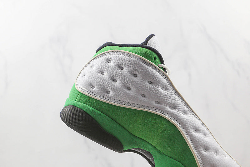 Air Jordan Retro 13 White/ Lucky Green-Black