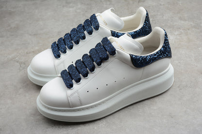 Alexander McQueen Oversized White-Blue Glitter