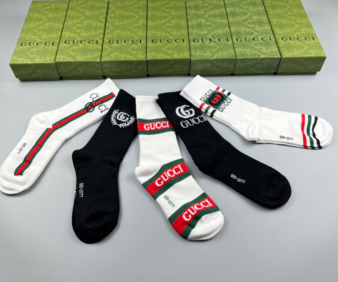 Gucci High Socks 5 Pack