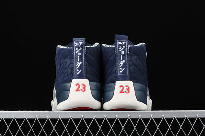 Air Jordan Retro 12 International Flight College Navy-White