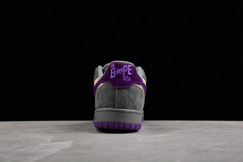 A BATHING APE® Sk8 Court Sta 'Mist Grey Royal Purple'