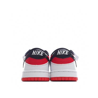 Kids Nike Dunk Low White Black-Red