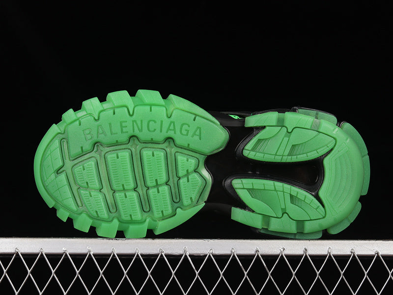 Balenciaga Track Black-Neon Green Clear