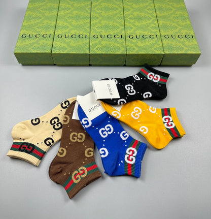 Gucci Low Socks 5 Pack