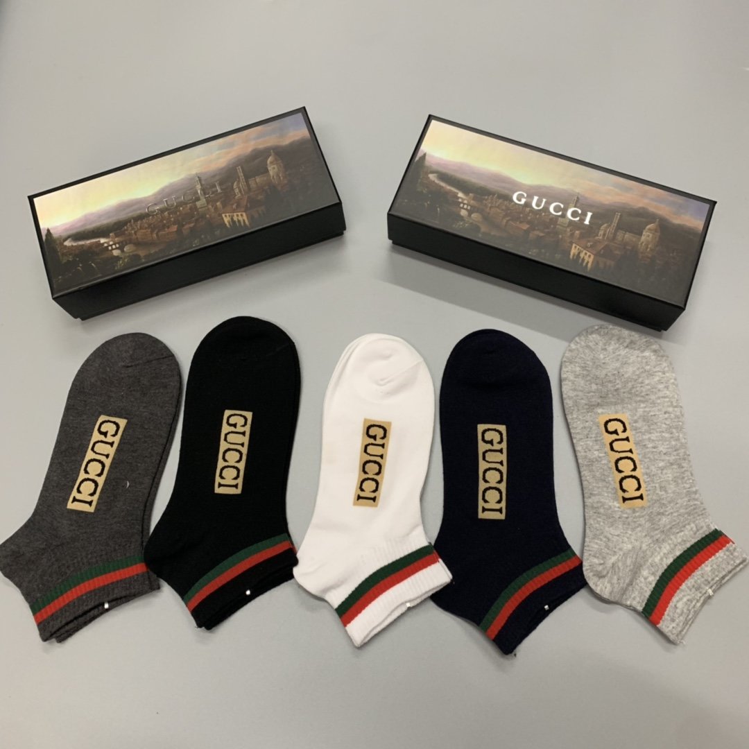 Gucci Low Socks 5 Pack