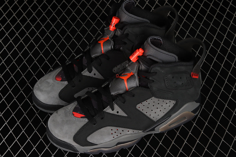 Air Jordan Retro 6 X Paris Saint Germain Iron Grey/Infrared-Black