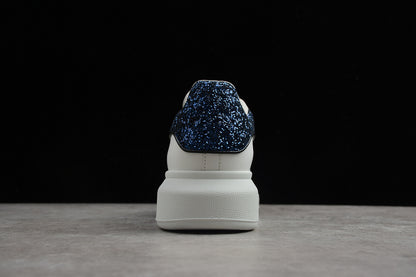 Alexander McQueen Oversized White-Blue Glitter